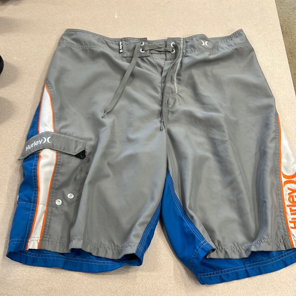 Hurley board shorts.